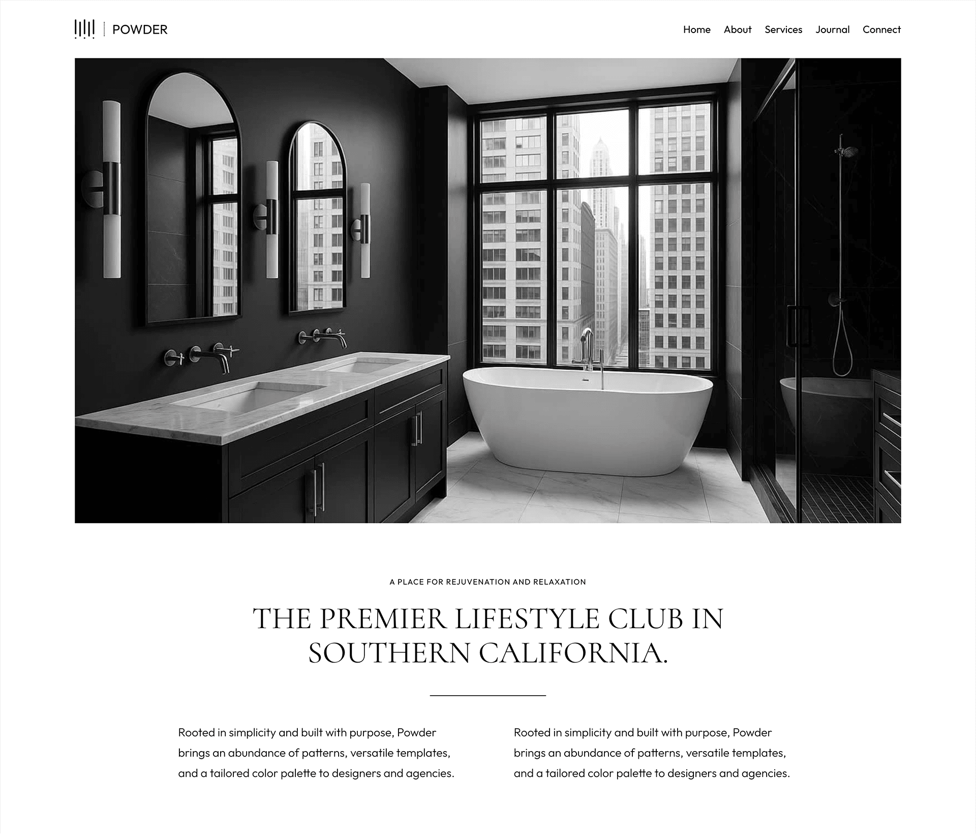 Manhattan example site screenshot